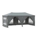 Nieuwe Easy Up Partytent 3x6m Antraciet, Opvouwbaar, Partytent, Minder dan 4 meter, Nieuw