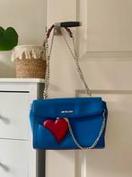 Royal Blue Love Moschino handtas met hartje spiegel hanger, Sieraden, Tassen en Uiterlijk, Tassen | Damestassen, Ophalen, Gebruikt