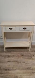 Sidetable wit, Ophalen, 100 tot 150 cm, Zo goed als nieuw, 25 tot 50 cm
