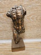 Bronzen Mannentorso Sculptuur, Ophalen of Verzenden