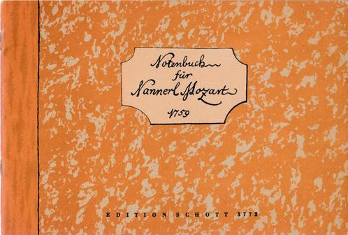 LEOPOLD MOZART 1719 - 1787 : Notenbuch fur Nannerl, Muziek en Instrumenten, Bladmuziek, Gebruikt, Artiest of Componist, Klassiek