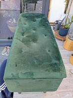 Opberg bankje diep groen velours, Antiek en Kunst, Antiek | Meubels | Stoelen en Banken, Ophalen