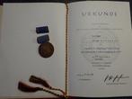 DDR:  NVA starkung der Landesverteidigung DDR, Ophalen of Verzenden, Landmacht, Duitsland, Embleem of Badge