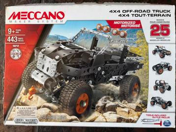 Meccano 4x4 off-road truck+ motor,  25 in 1! beschikbaar voor biedingen