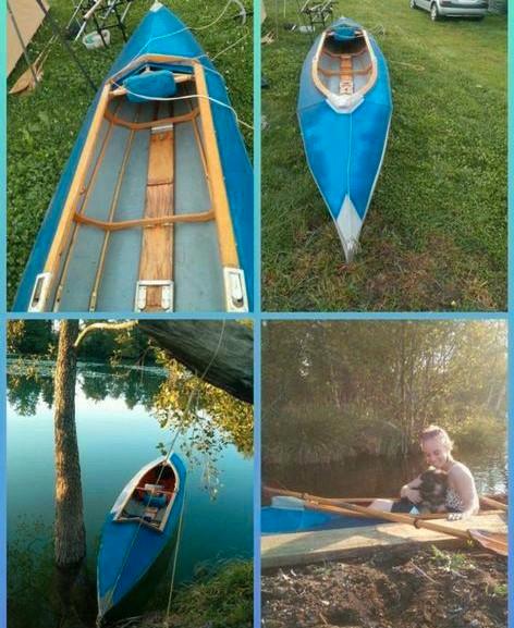 Twee persoons kolibrie vouwkano in complete zeiluitvoering., Watersport en Boten, Kano's, Gebruikt, Overige typen, Twee personen