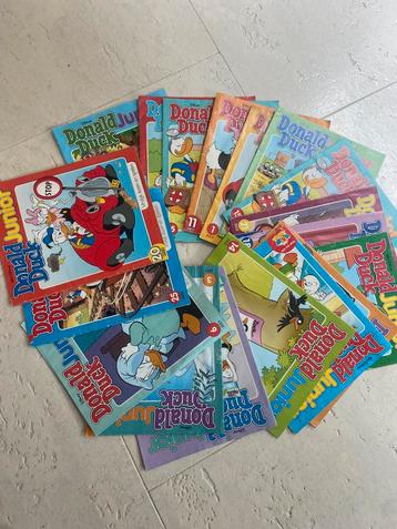 18x donald duck junior stripboeken stripboek strip blad beschikbaar voor biedingen