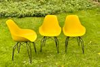 8 Kubikoff mosterd gele design stoelen, Huis en Inrichting, Ophalen, Kunststof, Overige kleuren, Zo goed als nieuw