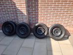 Stalen velgen 14 inch Peugeot 108 met Continental banden, Auto-onderdelen, Banden en Velgen, Ophalen, 14 inch, Gebruikt, Banden en Velgen