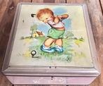 VINTAGE EN ZELDZAAM VAN MELLE SNOEPBLIK / KOEKBLIK  JAREN 50, Verzamelen, Blikken, Ophalen of Verzenden, Gebruikt, Van Nelle