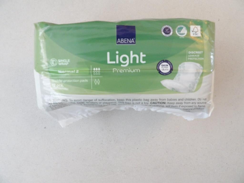 NIEUW 6 pakken van 12 stuks ABENA LIGHT PREMIUM normaal 2, Ophalen of Verzenden, Nieuw