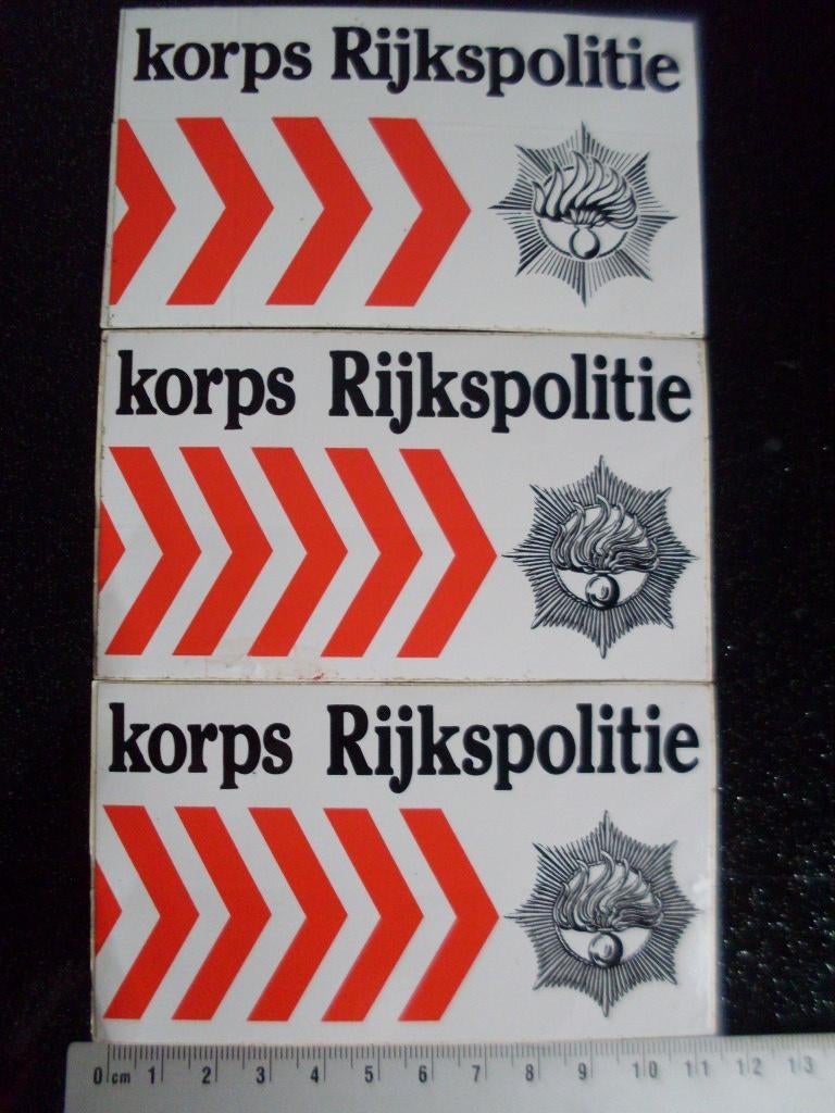 3x sticker korps rijkspolitie logo rijks politie embleem, Verzamelen, Stickers, Verzenden, Zo goed als nieuw, Bedrijf of Vereniging