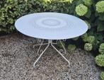 ronde Fermob 1900 tuintafel  wit, 117 cm, Ophalen, Gebruikt, Rond, Metaal