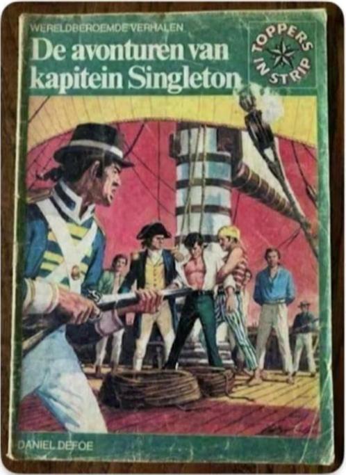 Avonturen kapitein Singleton; Daniel Defoe; Toppers in Strip, Boeken, Stripboeken, Gelezen, Eén stripboek, Ophalen of Verzenden