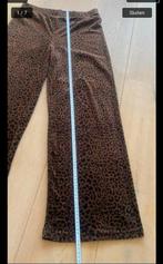 Panterprint fluweel flared 42/44 nieuwstaat, Bruin, Maat 42/44 (L), Ophalen of Verzenden, Zo goed als nieuw