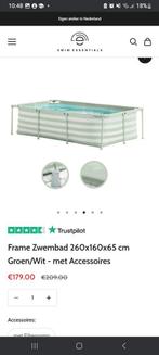 Nieuw opzet zwembad in boos met pomp en afdekzijl, Tuin en Terras, Zwembaden, Ophalen, Nieuw, 200 tot 400 cm, Minder dan 80 cm