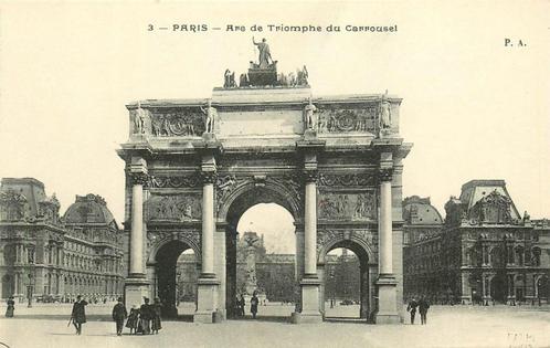 (376-176-009) Paris Arc de Triomphe du Carrousel, Verzamelen, Ansichtkaarten | Buitenland, Frankrijk, Verzenden