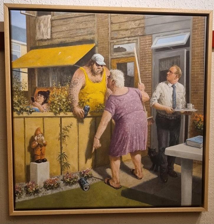 Schilderij 'De Druppel' van Marius van Dokkum, Antiek en Kunst, Kunst | Schilderijen | Klassiek, Ophalen