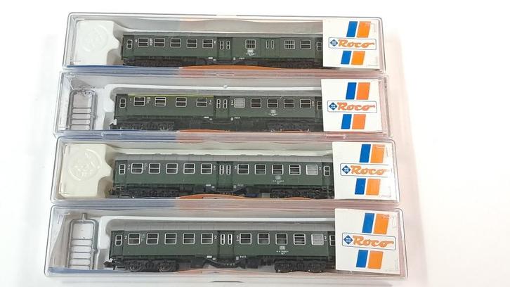 4 Roco DB 4-Asser Umbauwagen Ep-4, met KKK, Hobby en Vrije tijd, Modeltreinen | N-Spoor, Gebruikt, Wagon, Gelijkstroom, Roco, Verzenden