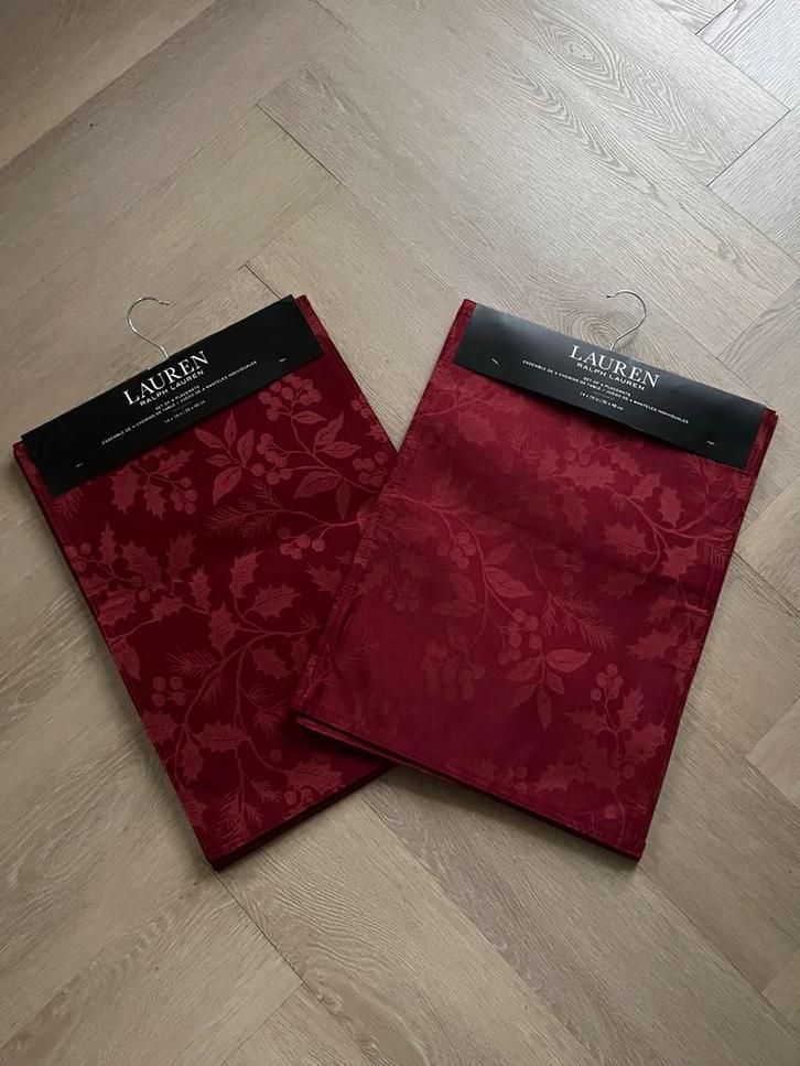 Ralph Lauren home placemats 8 stuks, christmas NIEUW, Huis en Inrichting, Woonaccessoires | Kussens, Nieuw, Vierkant, Ophalen of Verzenden