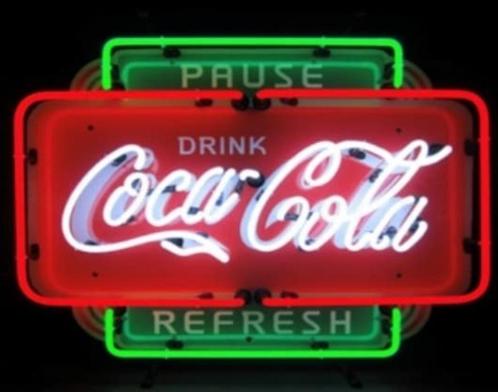 Drink Coca cola neon licht reclame en veel andere USA neons, Verzamelen, Merken en Reclamevoorwerpen, Nieuw, Lichtbak of (neon) lamp