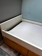 Ikea bed (wit) met 3 opberg lades (hout), Ophalen, Gebruikt, 90 cm, Eenpersoons