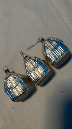 Vintage antieke kerstbal, huisje zilver, Diversen, Kerst, Ophalen of Verzenden, Zo goed als nieuw