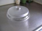 Glazen koekschaal Leerdam 20cm diameter(zie omschrijving), Gebruikt, Schaal, Rond, Ophalen of Verzenden