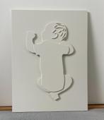 Wanddecoratie / geboortebord van hout met reliëf - "baby", Minder dan 50 cm, Nieuw, Ophalen of Verzenden, Schilderij