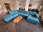 Grote hoekbank - Stof - Turquoise, Huis en Inrichting, Ophalen, Gebruikt, Stof, Modern