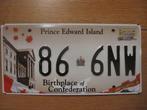 Pr. Edward Island nummerplaat kentekenplaten nummerplaten, Gebruikt, Ophalen of Verzenden