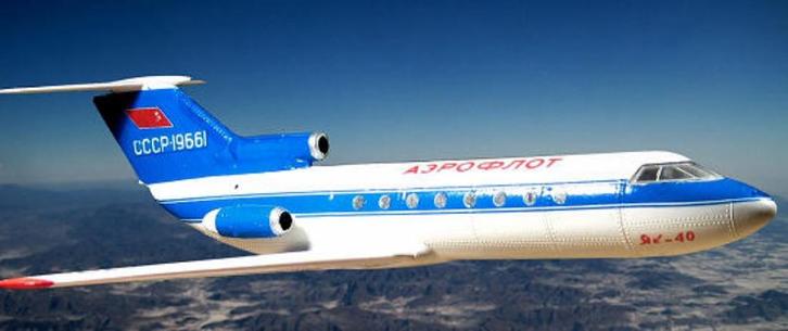 HO Yakovlev Yak-40 , schaal 1:100 Nu-Bee Passagiersvliegtuig, Hobby en Vrije tijd, Modeltreinen | H0, Nieuw, Brug, Tunnel of Gebouw