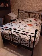Tweepersoonsbed Ikea 160 x 200 GRATIS, Ophalen, Zwart, Tweepersoons, 200 cm