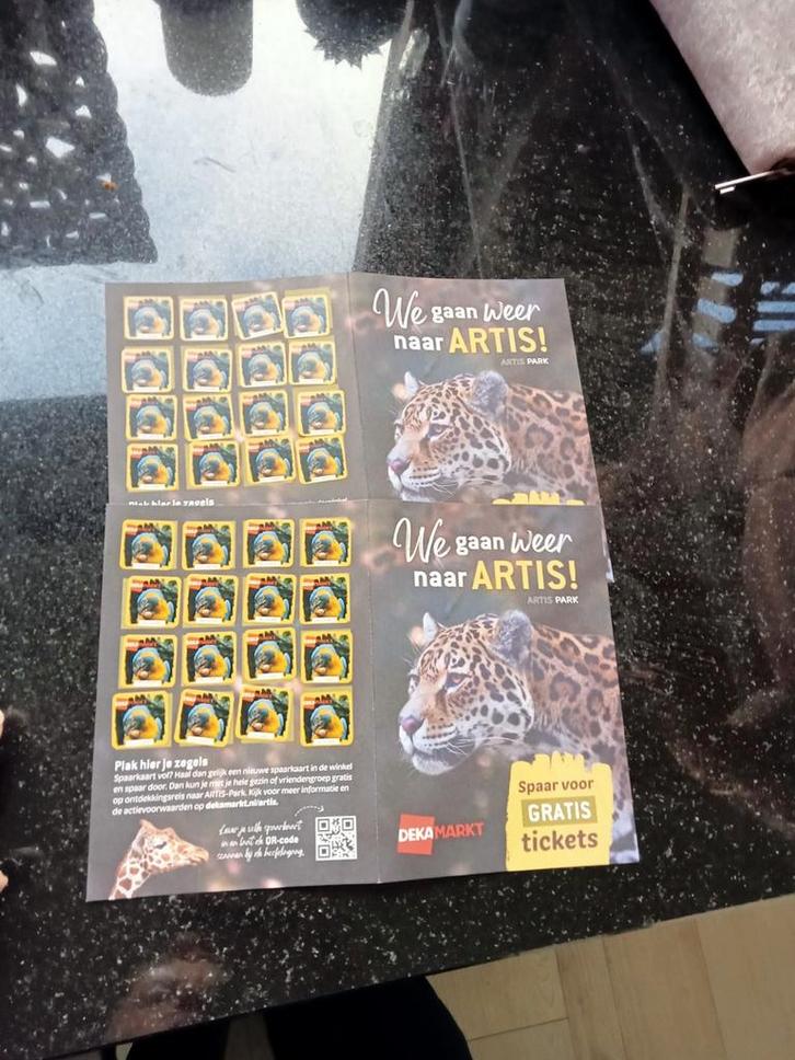 2 Artis " Entree kaartjes ", Hobby en Vrije tijd, Spaarzegeltjes, Ophalen of Verzenden