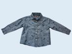 KNOT SO BAD blauw overhemd met print maat 86 ~ TH3014, Knot so bad, Ophalen of Verzenden, Zo goed als nieuw, Overhemdje of Bloesje