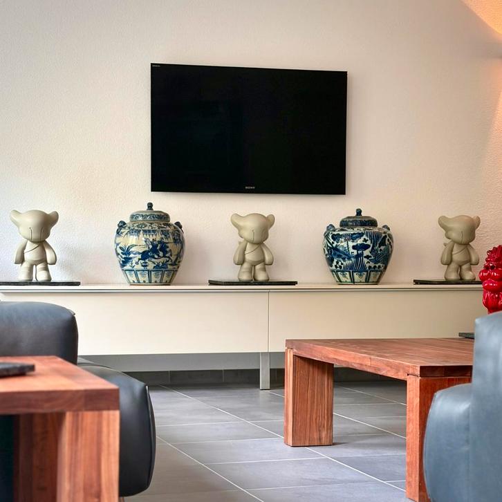 Twee Chinese Gemberpotten XXL., Huis en Inrichting, Woonaccessoires | Vazen, Zo goed als nieuw, Overige kleuren, Minder dan 50 cm
