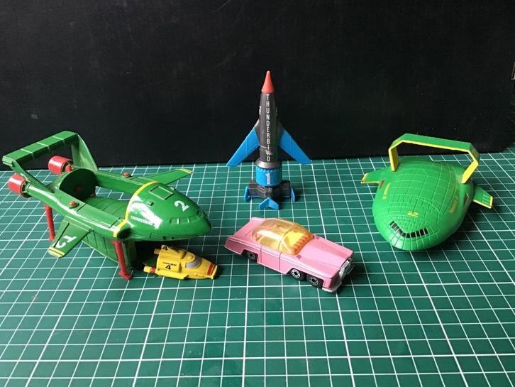Set Thunderbirds, 2xT2, T1, T4 en Fab1, Verzamelen, Speelgoed, Ophalen of Verzenden