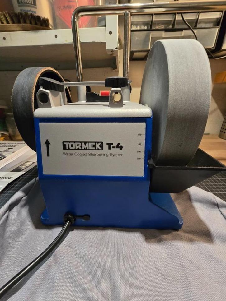 Tormek T4 natslijpmachine met uitgebreide accessoires, Doe-het-zelf en Verbouw, Gereedschap | Slijpmachines, Zo goed als nieuw