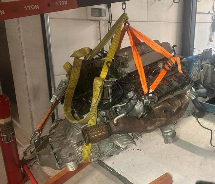 Audi R8 V10+ motor motor + versnellingsbak + cardan + assen, Auto-onderdelen, Motor en Toebehoren, Audi, Ophalen