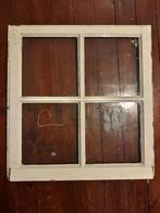 Hardhouten raam met enkel glas, Doe-het-zelf en Verbouw, Ophalen, Gevelraam of Ruit, Minder dan 80 cm, Minder dan 80 cm