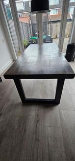Mooie houten eettafel industriële stijl, Huis en Inrichting, Ophalen, Gebruikt, 200 cm of meer, 50 tot 100 cm