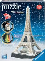puzzel eifeltoren, bij night, 3D puzzel , met licht, Ophalen of Verzenden, Meer dan 50 stukjes, Zo goed als nieuw, 6 jaar of ouder