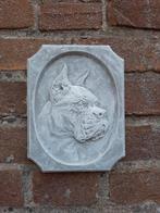 Hond wanddecoratie betonnen beeld tuinbeeld beton, Tuin en Terras, Tuinbeelden, Ophalen of Verzenden, Nieuw