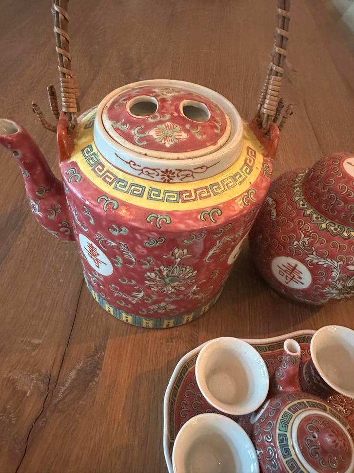 Antiek Chinees Theeservies, Antiek en Kunst, Antiek | Keramiek en Aardewerk, Ophalen