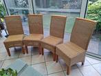 Rieten stoelen te koop, Huis en Inrichting, Stoelen, Ophalen, Gebruikt, Bruin, Riet of Rotan