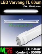 LED TL T8 60cm 600mm 10W 840 Koelwit 6500K - 4 stuks, Led-lamp, Minder dan 30 watt, LED vervang TL, Nieuw