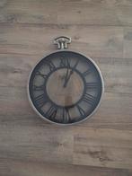 Rivièra Maison Quality Time wandklok, hout, nikkel, analoog, Ophalen, Zo goed als nieuw, Analoog, Wandklok