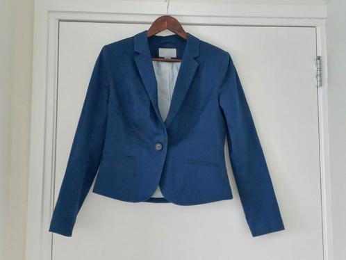 Blazer H&M mt 40, Kleding | Dames, Jasjes, Kostuums en Pakken, Zo goed als nieuw, Jasje, Maat 38/40 (M), Blauw, Ophalen of Verzenden