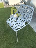 Moderne Witte Design Stoel, Huis en Inrichting, Ophalen, Gebruikt, Wit, Metaal