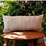 XL vintage kussen, marokkaans kelim kussen 40x95cm, Huis en Inrichting, Verzenden, Zo goed als nieuw, Rechthoekig