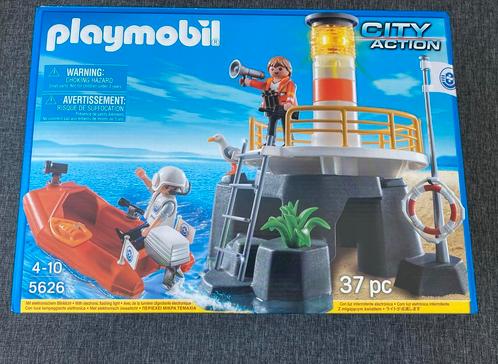 Playmobil 5626 – vuurtoren met reddingsboot compleet, Kinderen en Baby's, Speelgoed | Playmobil, Zo goed als nieuw, Complete set